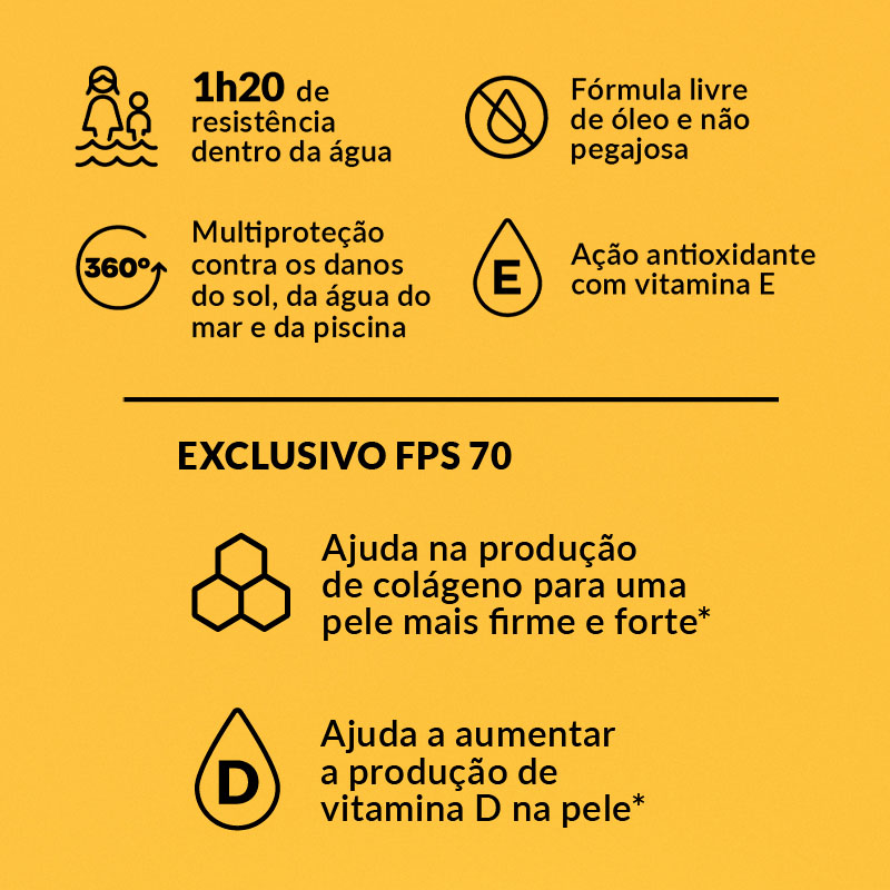 Protetor Solar FPS 70