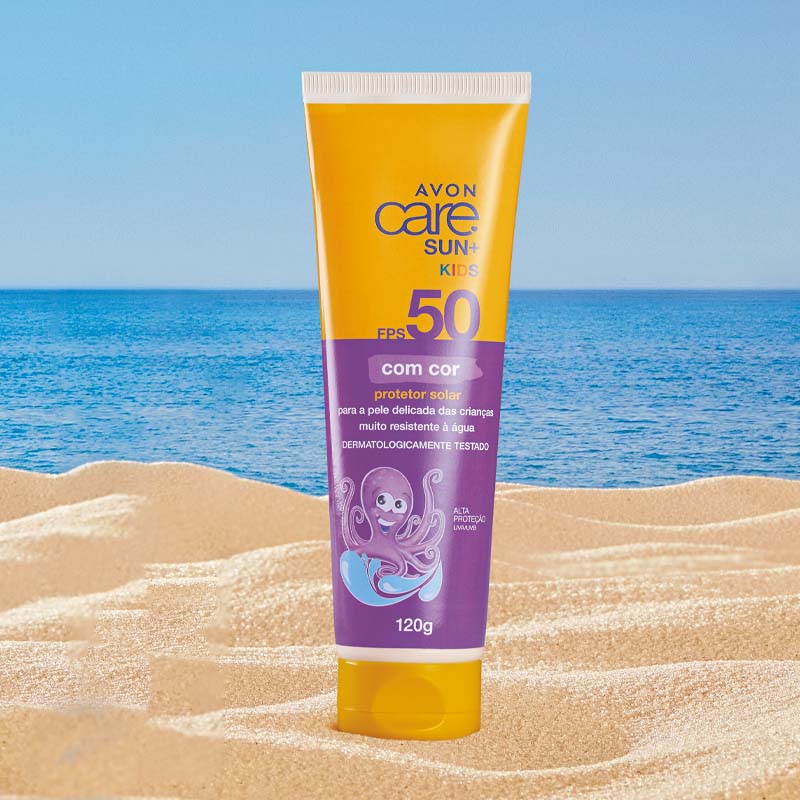 Kids Protetor Solar com Cor FPS 50