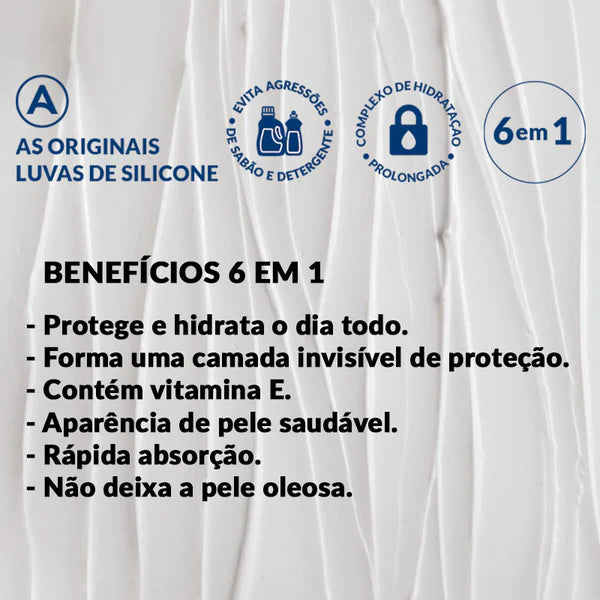 Luvas de Silicone Creme Protetor para Mãos 75g