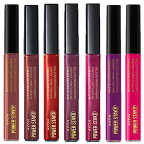 Batom Líquido Matte Glitter Effect Avon Power Stay