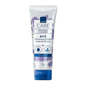 Avon Care Creme Protetor Para Mãos Luvas De Silicone Erva Doce E Lavanda